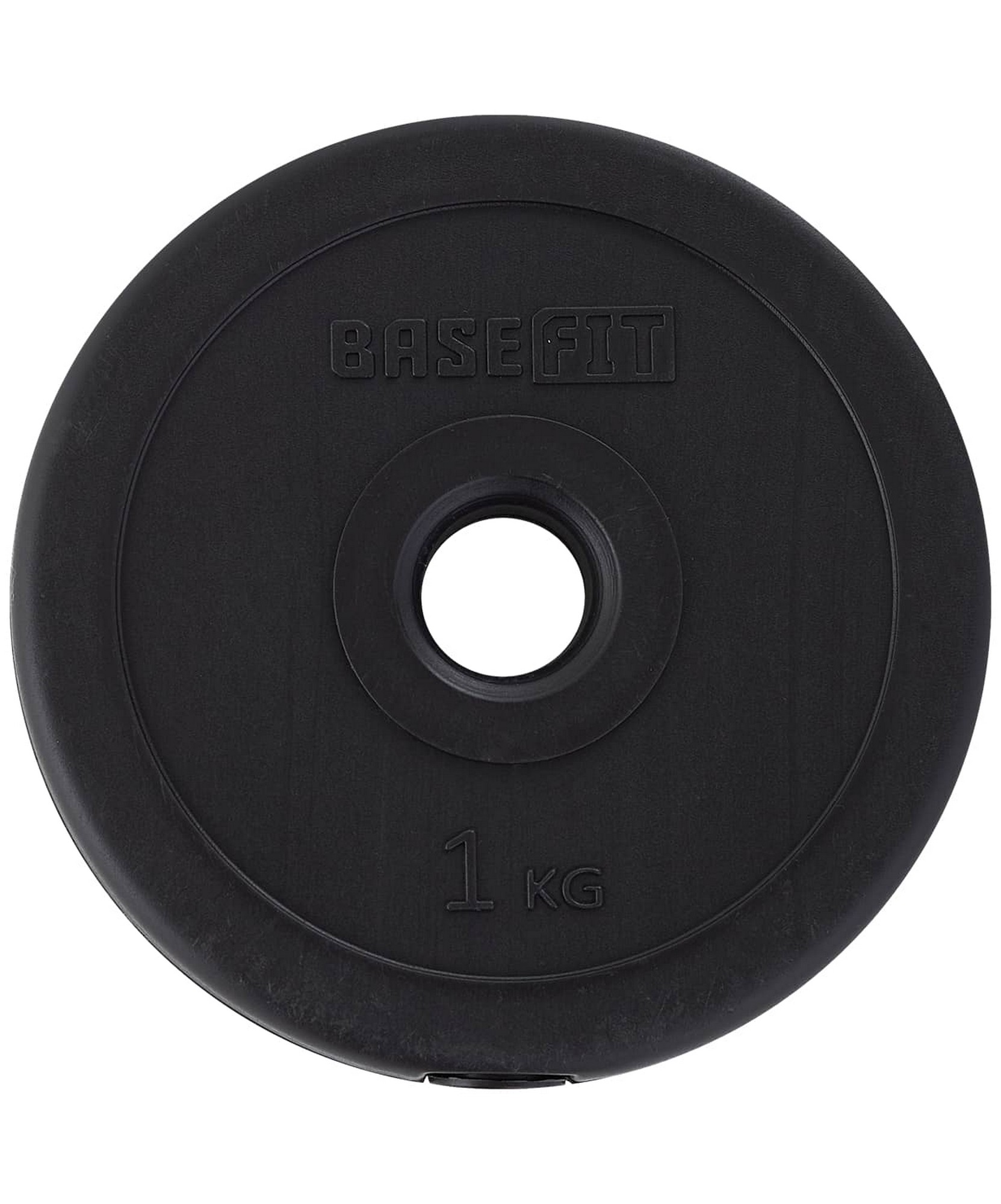 Диск пластиковый 1 кг BaseFit d26 мм BB-203 черный 1663_2000