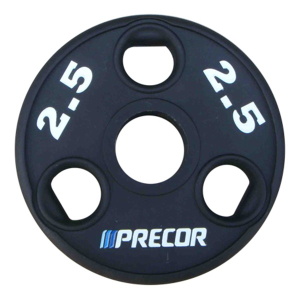 Олимпийский диск в уретане Precor FM\UPP-2.5KG\BK-LZ-00 2,5 кг, черный с лазерной гравировкой 600_600