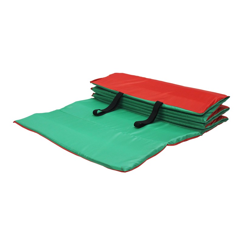 Коврик гимнастический Body Form 180x60x1 см BF-002 красный-зеленый 800_800