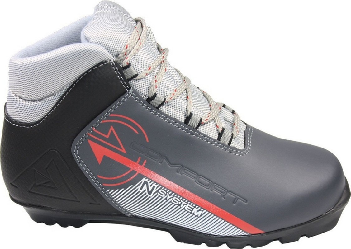 Ботинки лыжные SNS System Comfort серебро-черный 1127_800