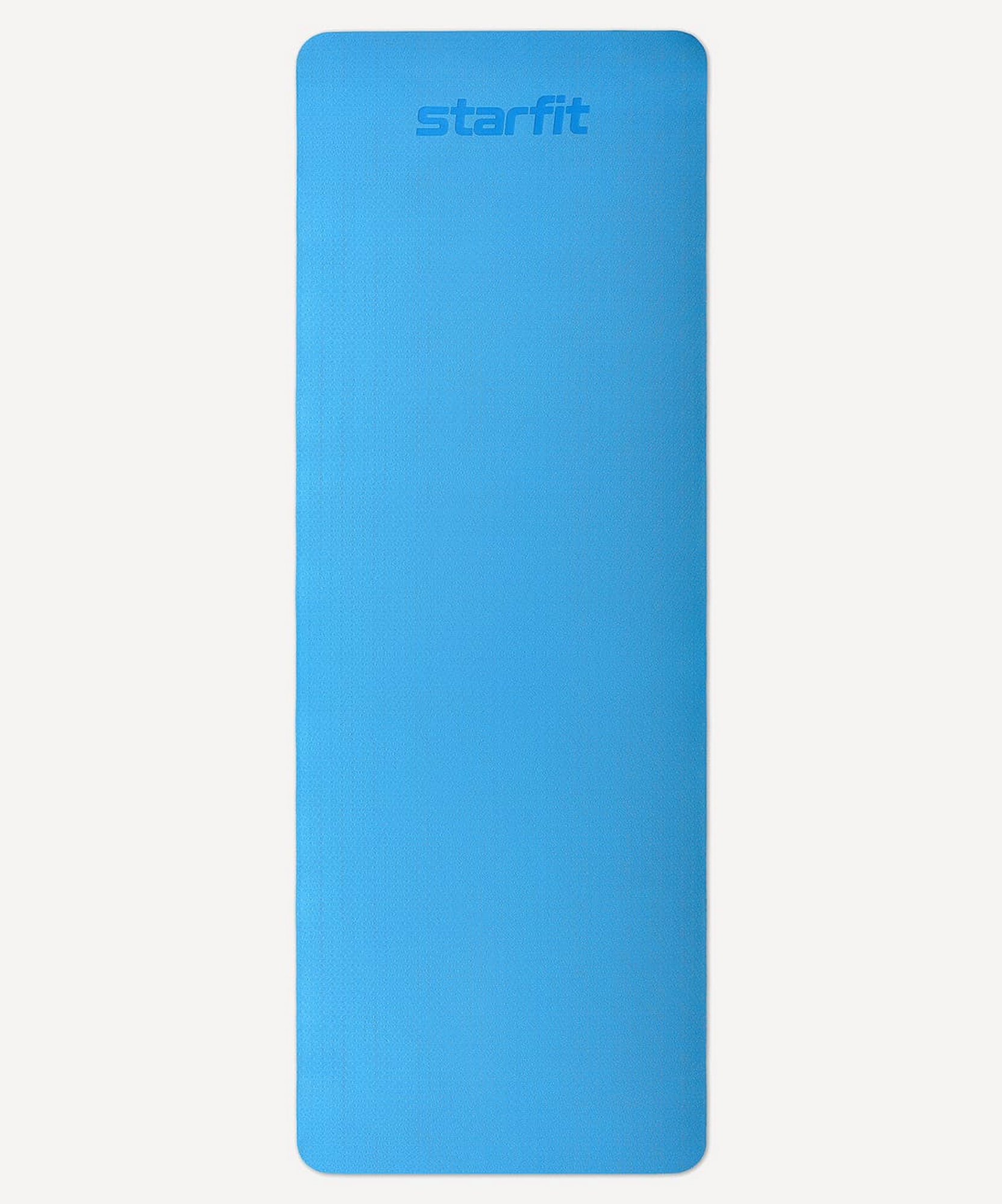 Коврик для йоги и фитнеса 183x61x0,4см, TPE Star Fit FM-201 синий\лайм 1663_2000