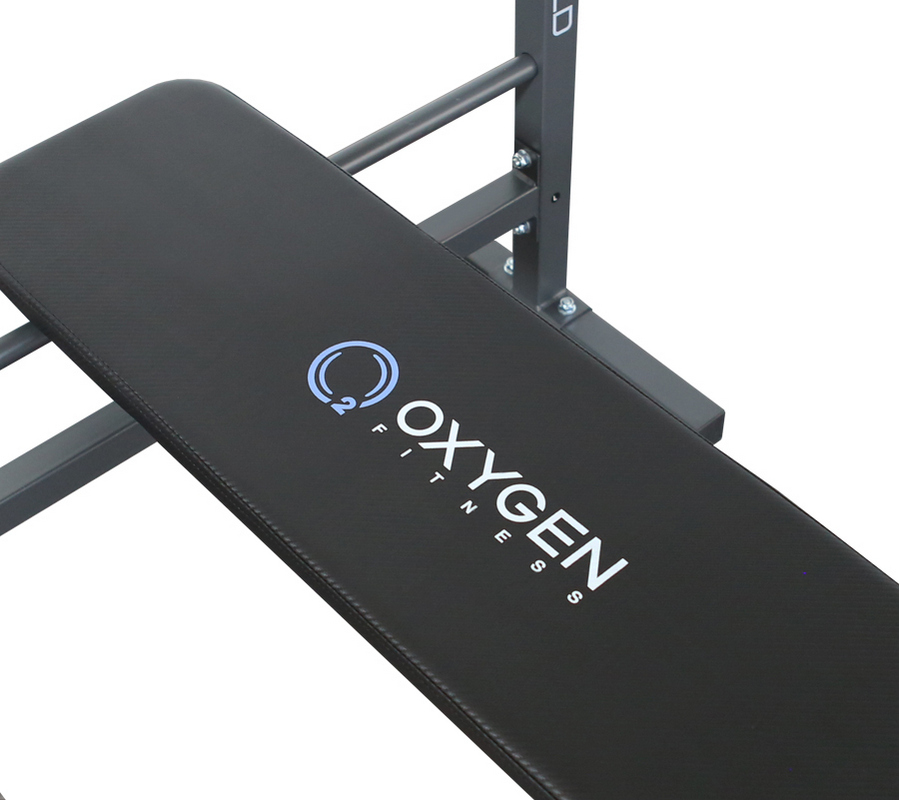 Скамья для жима со стойками Oxygen Fitness Springfield, черная 899_800