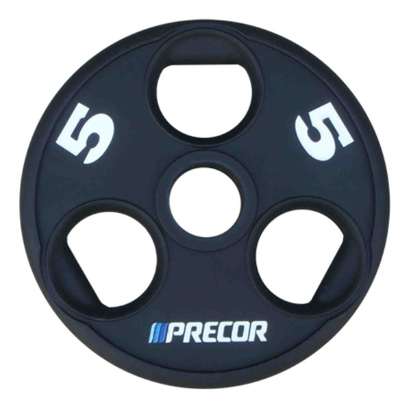 Олимпийский диск в уретане Precor FM\UPP-5KG\BK-LZ-00 5 кг, черный с лазерной гравировкой 600_600