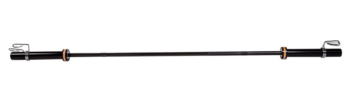 Гриф для штанги Profi-Fit Black, D-50, L2010, женский прямой, гладкая втулка, до 480 кг, замки-пружины 1151_303