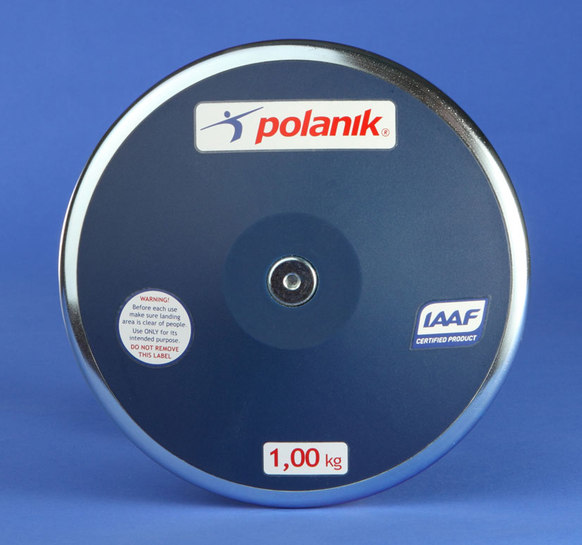 Диск соревновательный пластиковый 2 кг Polanik CPD11-2 Сертификат IAAF № I-11-0499 825_773