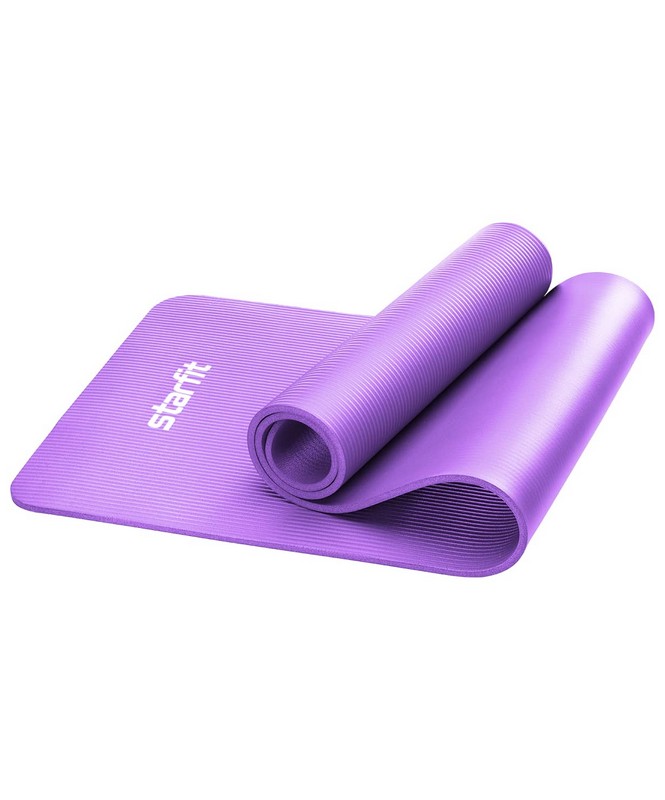 Коврик для йоги и фитнеса 183x58x1,0 см Star Fit NBR FM-301 фиолетовый пастель 665_800