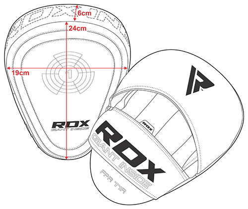 Лапы RDX T1 красн/черн. FPR-T1RB 500_422