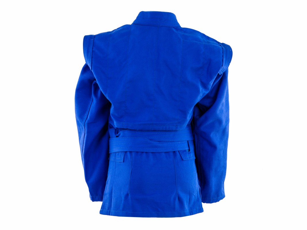 Комплект для Самбо (куртка, шорты) легкий, лицензионный, синий 1067_800