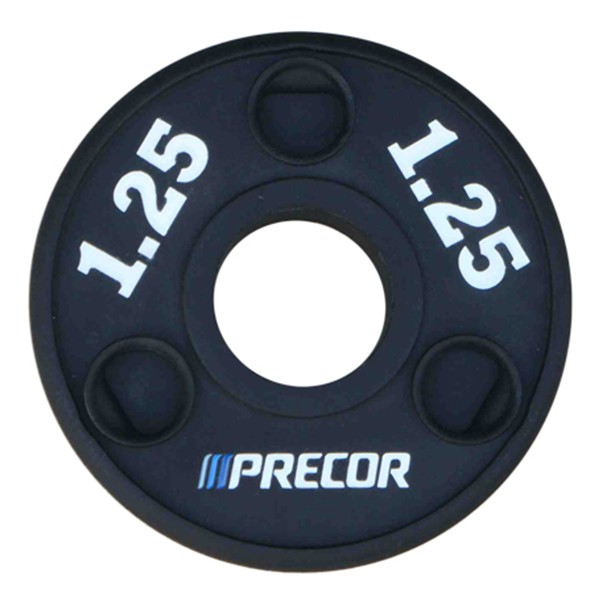 Олимпийский диск в уретане Precor FM\UPP-1.25KG\BK-LZ-00 1,25 кг, черный, лазерная гравировка 600_600