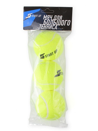 Мяч для большого тенниса Start Up ECE 041, пакет (3 шт.) 375_500