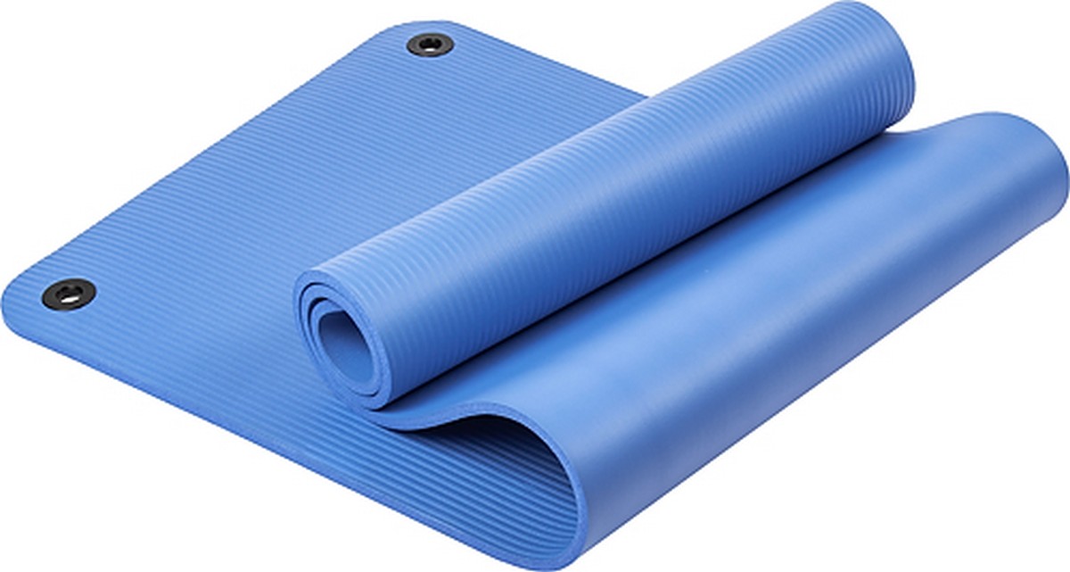 Коврик для йоги и фитнеса 180x60x1см Sundays Fitness IR97506 569289 голубой 1200_641