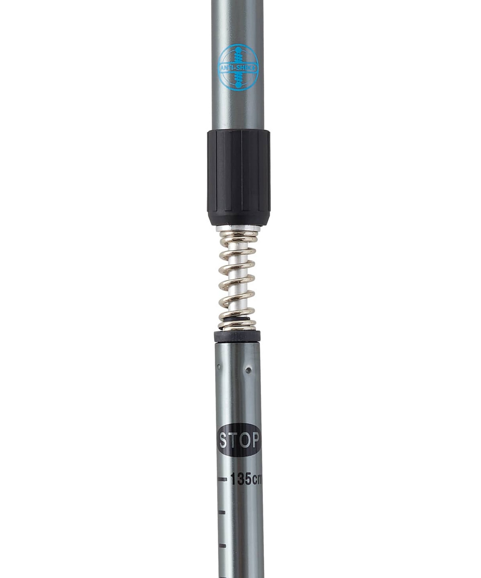 Скандинавские палки Berger Oxygen 2-секционные, 77-135 см, серебристый\голубой 1667_2000
