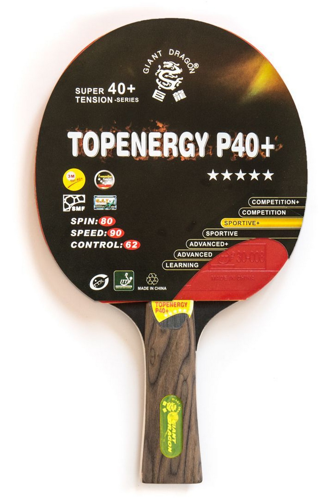 Теннисная ракетка Weekend Dragon Topenergy 5 Star New (коническая) 51.625.02.2 1319_2000