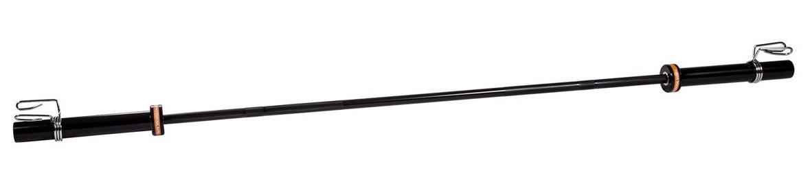 Гриф для штанги Profi-Fit Black, D-50, L2010, женский прямой, гладкая втулка, до 480 кг, замки-пружины 1179_281