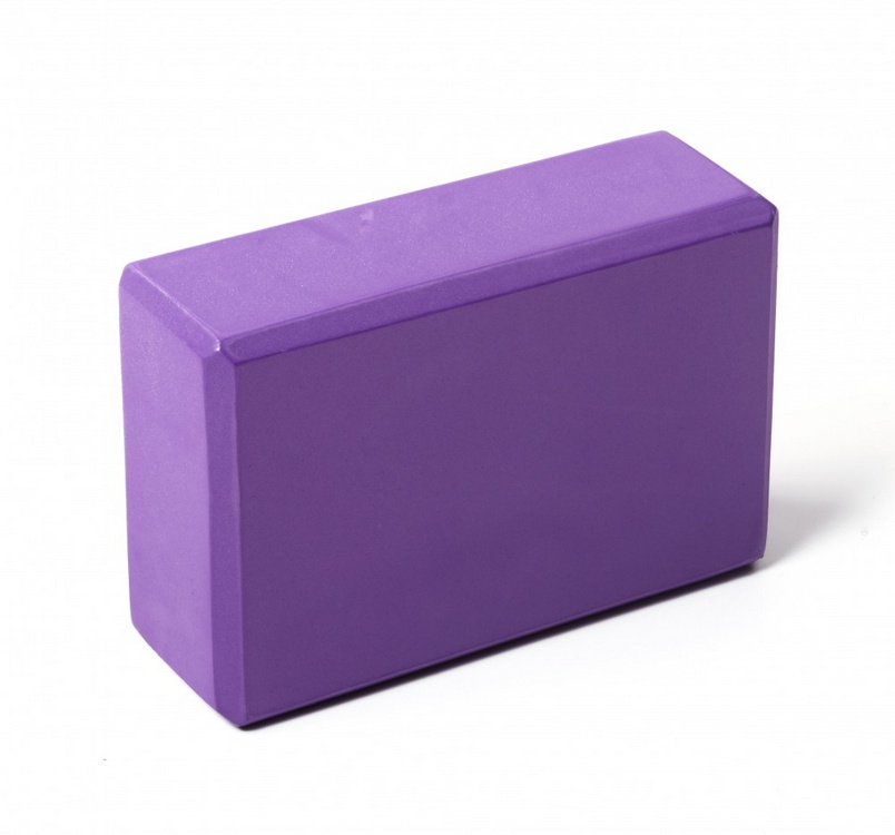 Блок для занятий йогой Lite Weights 5496LW, фиолетовый 804_750