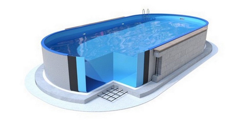 Морозоустойчивый бассейн овальный 700х350x150см Mountfield Ibiza 3EXB0080[3BZA1072] мозаика 800_449