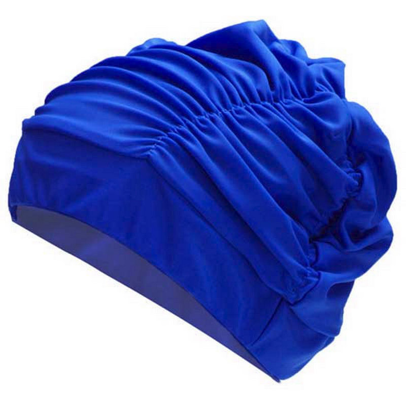 Шапочка для плавания Sportex текстильная (лайкра) (синяя) F11780 800_800