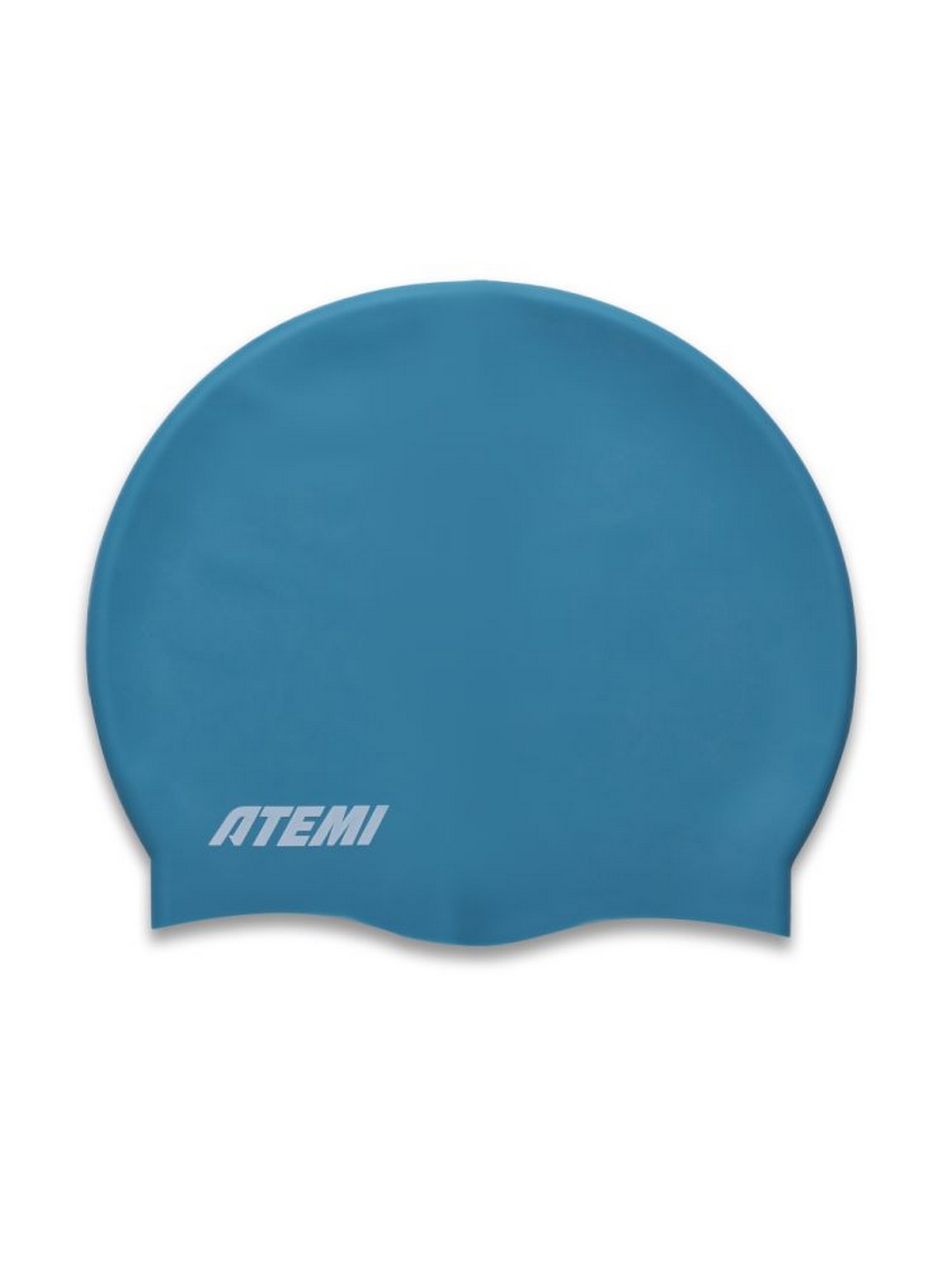 Шапочка для плавания Atemi kids silicone cap Green river KSC1GR бирюзовый 1500_2000