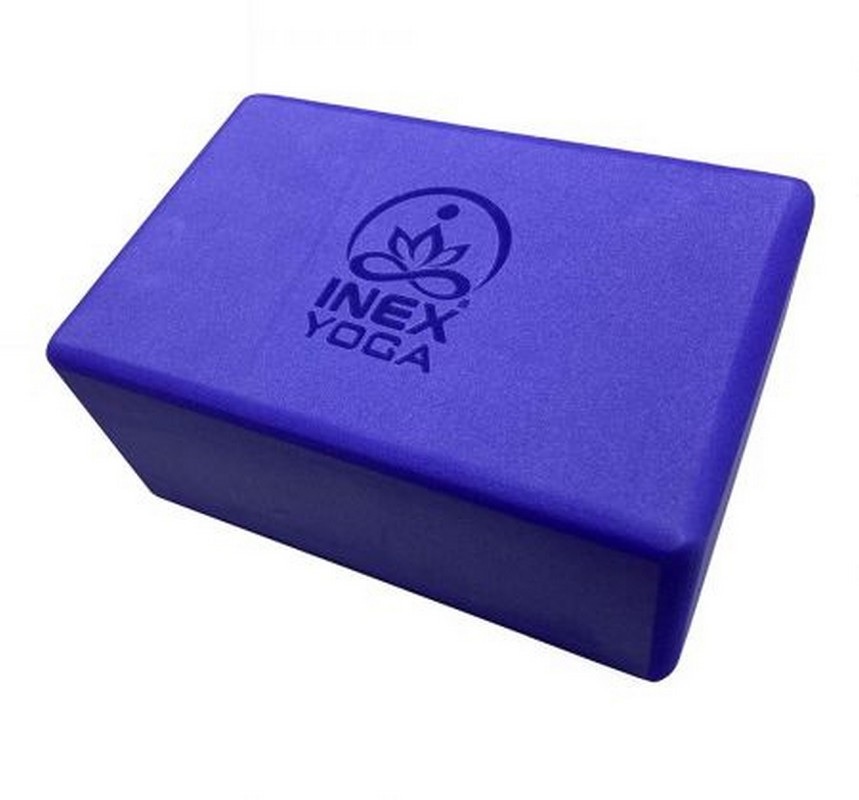 Блок для йоги Inex EVA Yoga Block YGBK-BL 10х15х23 см, голубой 859_800