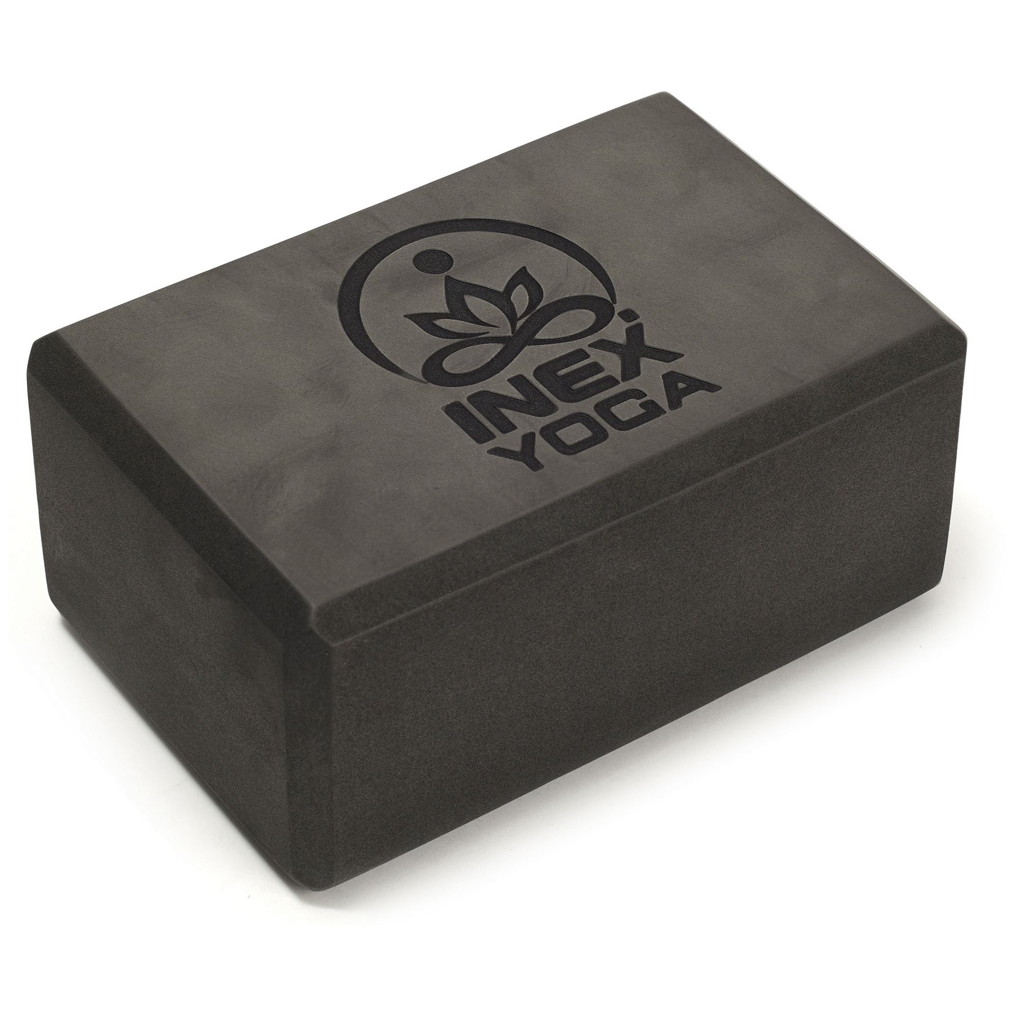 Блок для йоги 23x15x10см Inex Yoga Block EVA 4" YGBK-CG темно-серый 2000_2000