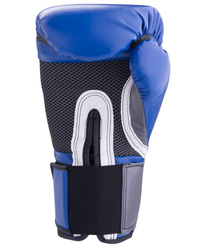 Перчатки боксерские Everlast Pro Style Elite 2216E, 16oz, к/з, синий 665_800