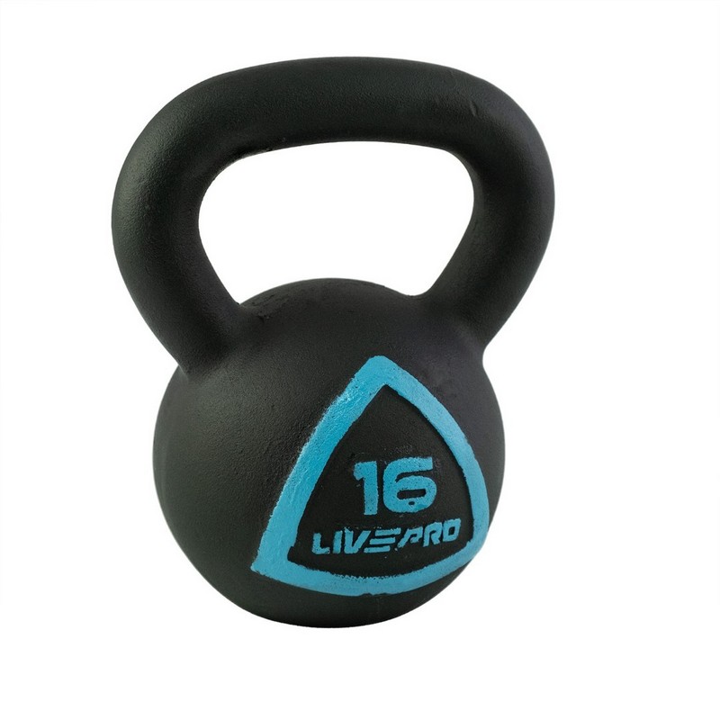 Чугунная гиря 16кг Live Pro Solid Cast Iron Kettlebell LP8041-16 800_800