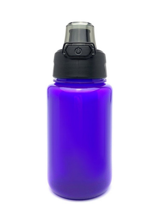 Бутылка для воды с автоматической кнопкой, V500ml КК0147 фиолетовый 600_800