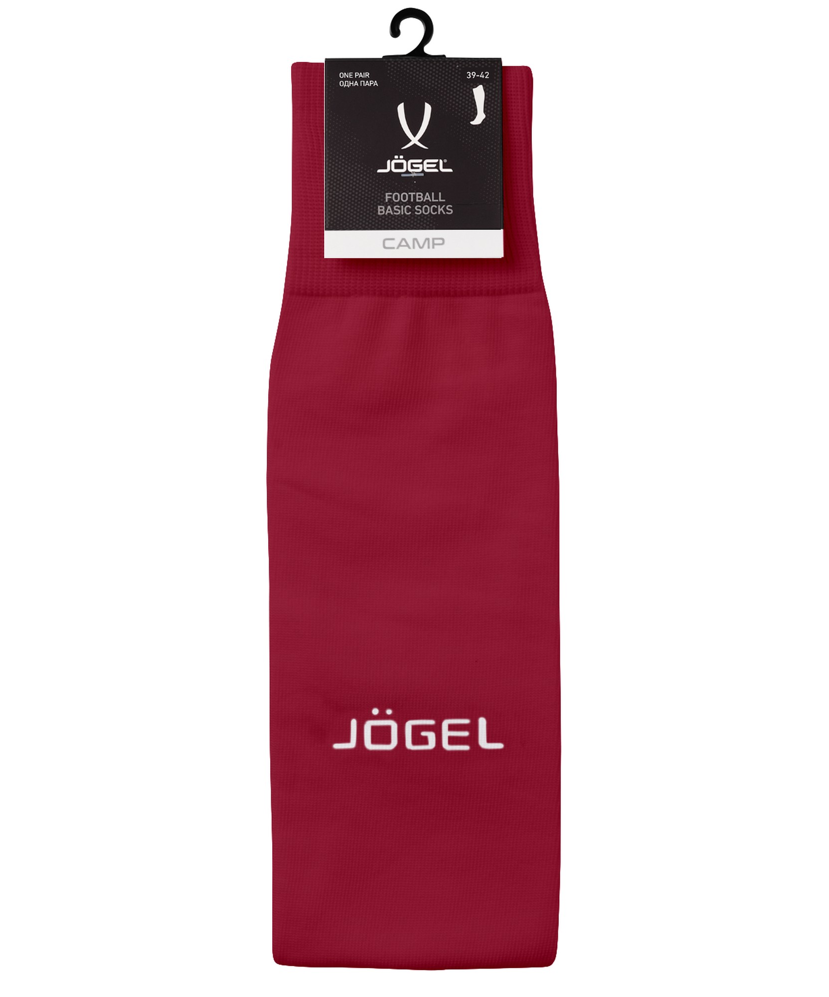 Гетры футбольные Jogel Camp Basic Socks, гранатовый\серый\белый 1663_2000