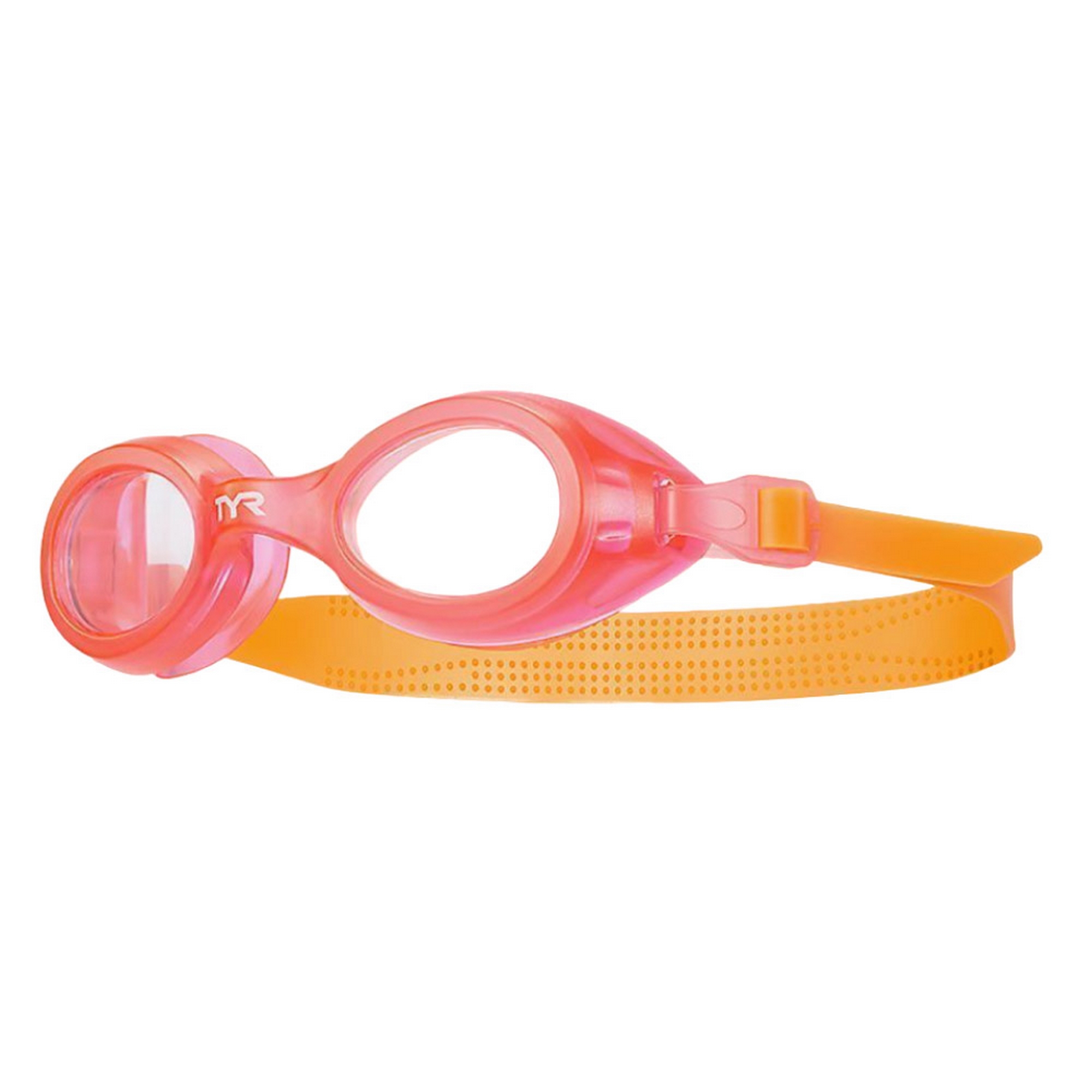 Очки для плавания детские TYR Aqua Blaze LGKTKSTP-685 оранжевая оправа 2000_2000