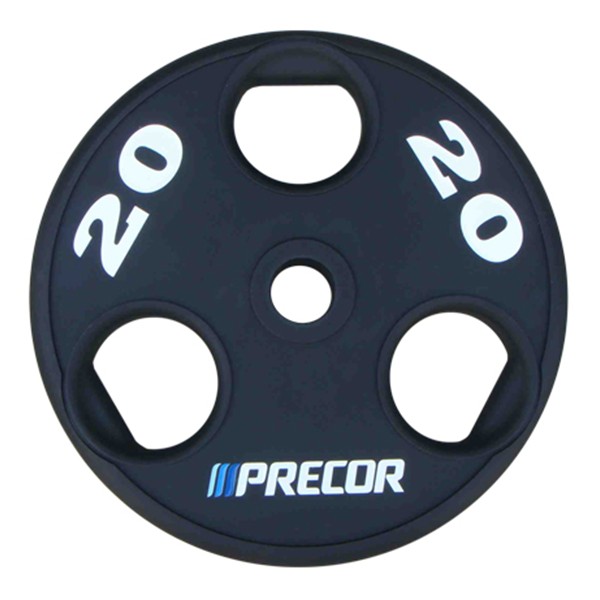 Олимпийский диск в уретане Precor FM\UPP-20KG\BK-LZ-00 20 кг, черный с лазерной гравировкой 600_600