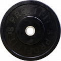 Диск для штанги Profi-Fit каучуковый, черный, d51 20кг 120_120