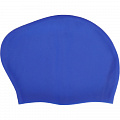 Шапочка для плавания Sportex Big Hair, силиконовая, взрослая, для длинных волос E42822 синий 120_120