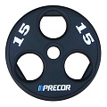 Олимпийский диск в уретане Precor FM\UPP-15KG\BK-LZ-00 15 кг, черный с лазерной гравировкой 120_120