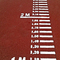 Дорожка (разметка) для прыжков в длину с места, для сдачи норм ГТО Atlet IMP-A468 красная 120_120