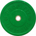 Диск для штанги Profi-Fit каучуковый, цветной, d51 10кг 120_120